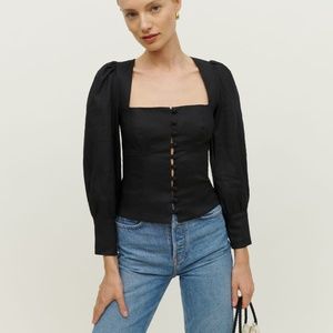 NWT Reformation Micah Linen Top
